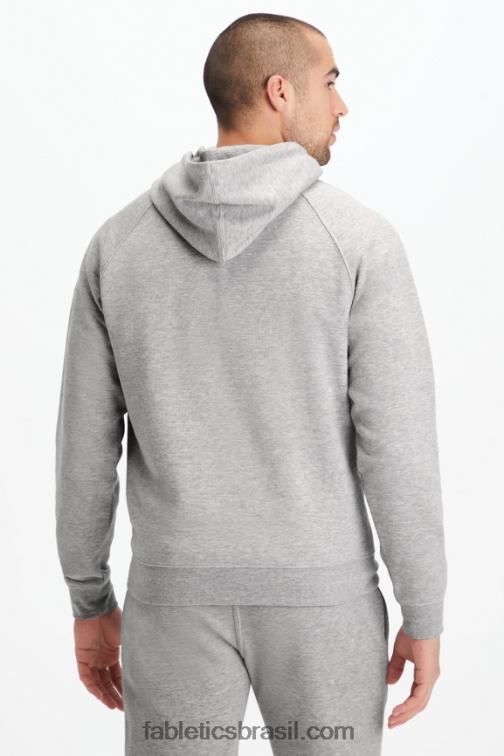 Fabletics meio cinza htr 420HR3661 o moletom com capuz leve homens