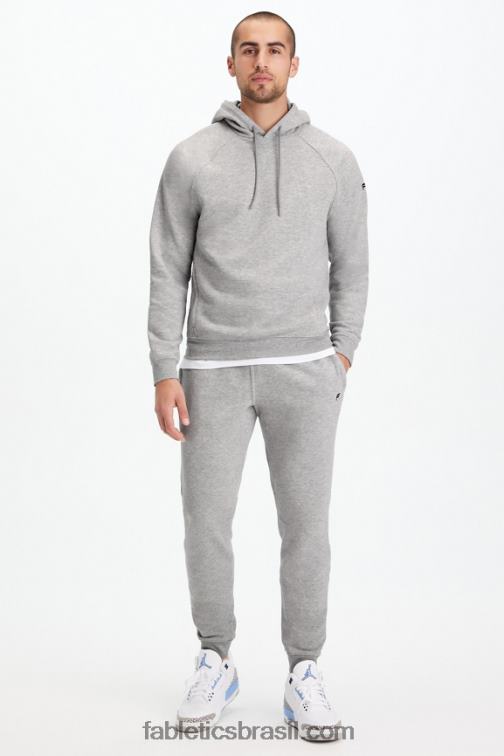 Fabletics meio cinza htr 420HR3661 o moletom com capuz leve homens