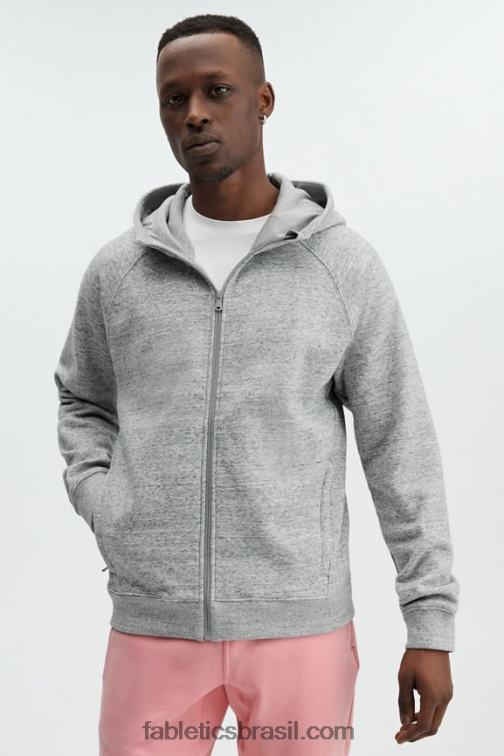 Fabletics meio cinza htr 420HR3709 o go-to moletom com zíper completo homens