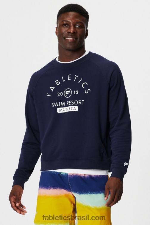 Fabletics mergulho marinho profundo 420HR3667 a tripulação leve homens
