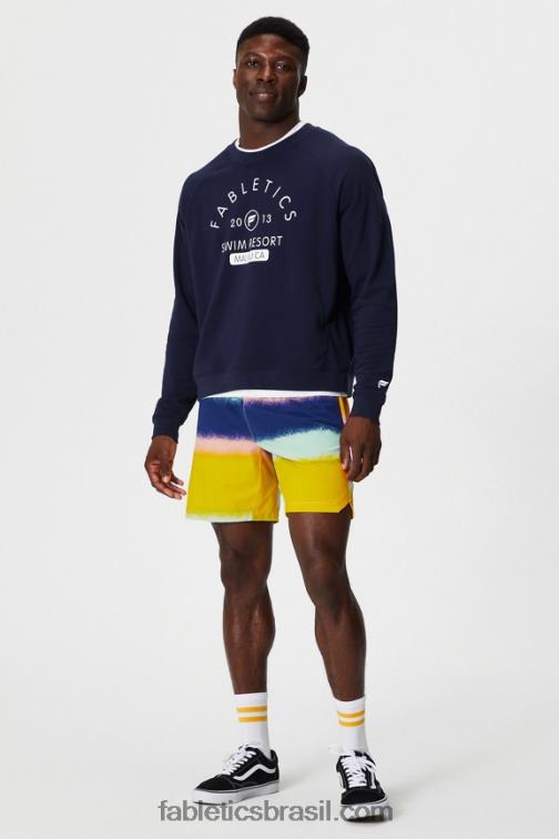 Fabletics mergulho marinho profundo 420HR3667 a tripulação leve homens