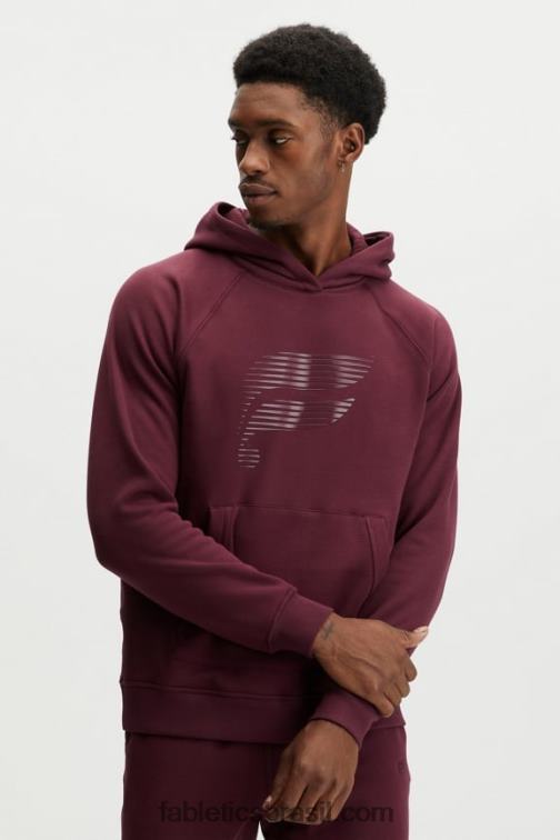 Fabletics merlot brilho rápido logotipo 420HR3725 o moletom pós-jogo homens