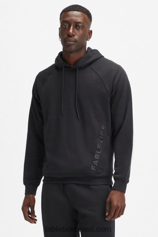 Fabletics preto 420HR3658 o moletom com capuz leve homens
