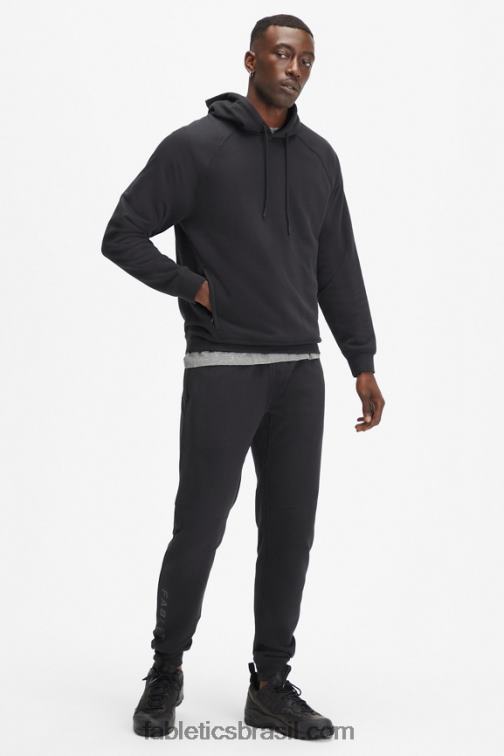 Fabletics preto 420HR3658 o moletom com capuz leve homens