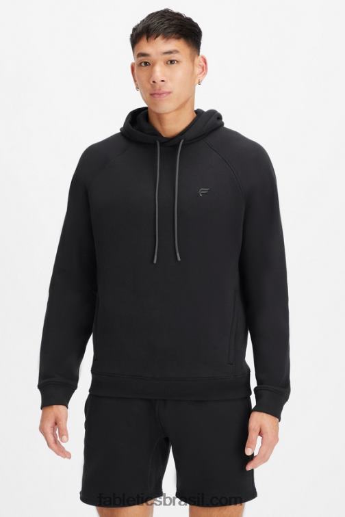 Fabletics preto 420HR3686 o moletom com capuz 192 homens
