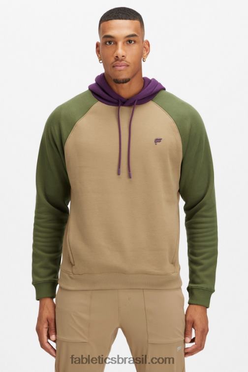 Fabletics sarja escura/musgo escuro multi 420HR3683 o moletom com capuz 192 homens