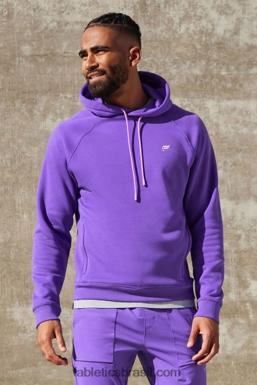 Fabletics sebo roxo 420HR3682 o moletom com capuz 192 homens