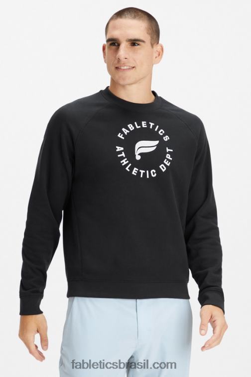Fabletics selo atlético preto 420HR3701 a equipe de referência homens