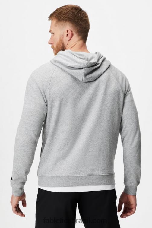 Fabletics urze cinza clássico 420HR3656 o moletom com capuz leve homens