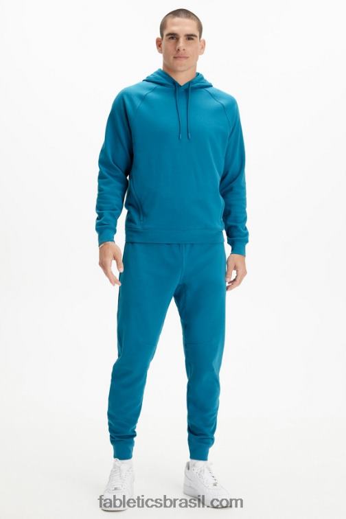 Fabletics verde-azulado náutico 420HR3663 o moletom com capuz leve homens