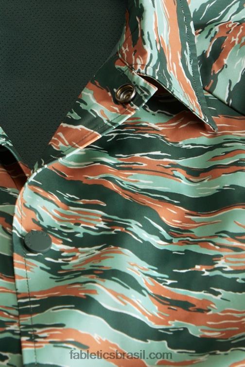 Fabletics camuflagem de tigre grande 420HR3645 a única jaqueta de treinador homens