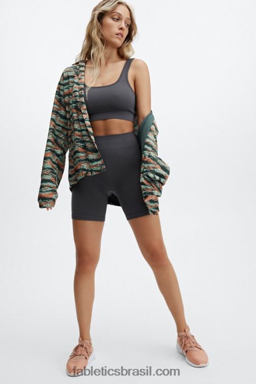Fabletics camuflagem de tigre grande 420HR3645 a única jaqueta de treinador homens