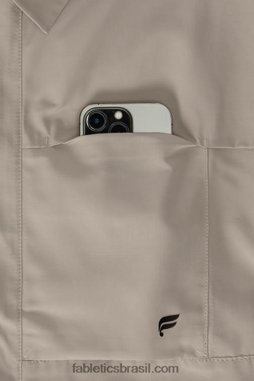 Fabletics caqui brutalista 420HR3633 a jaqueta do posto avançado homens