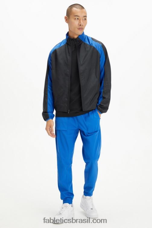 Fabletics corrida bloco azul 420HR3644 a jaqueta do intervalo homens