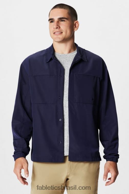 Fabletics marinha profunda 420HR3632 a jaqueta do posto avançado homens
