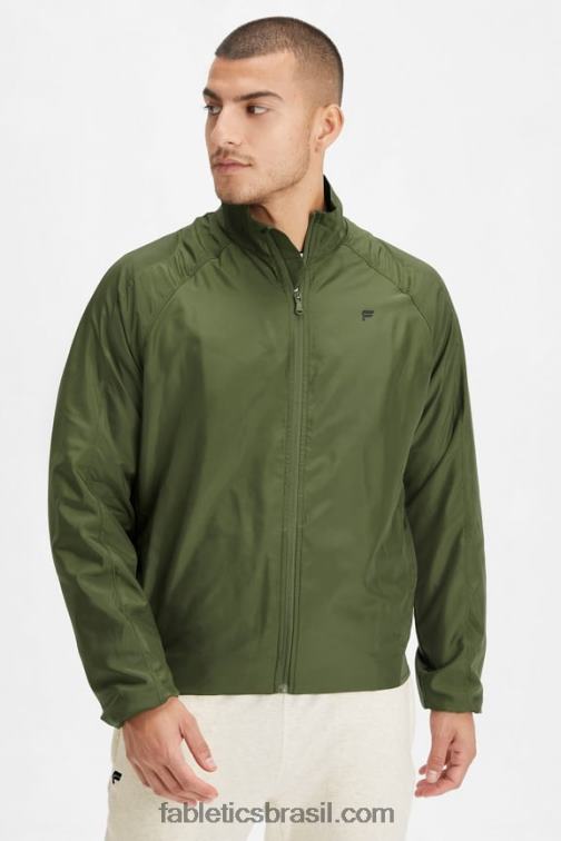 Fabletics musgo escuro 420HR3641 a jaqueta do intervalo homens