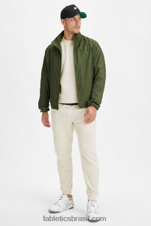 Fabletics musgo escuro 420HR3641 a jaqueta do intervalo homens