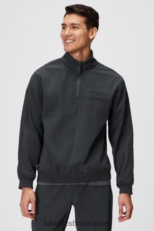 Fabletics ônix 420HR3636 the club cord 1/4 jaqueta com zíper homens