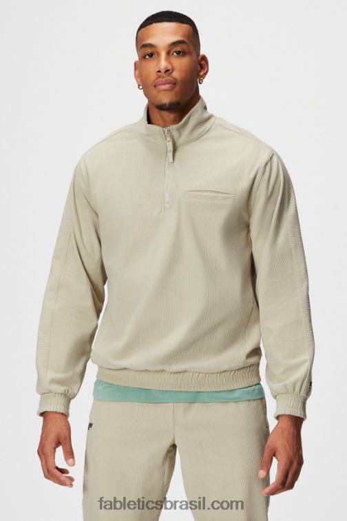 Fabletics pedra 420HR3637 the club cord 1/4 jaqueta com zíper homens