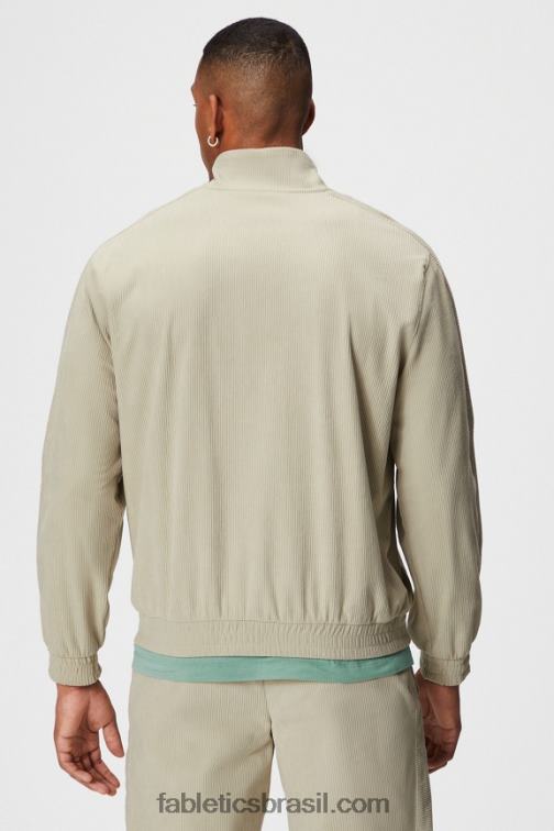 Fabletics pedra 420HR3637 the club cord 1/4 jaqueta com zíper homens