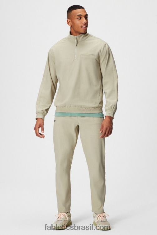 Fabletics pedra 420HR3637 the club cord 1/4 jaqueta com zíper homens