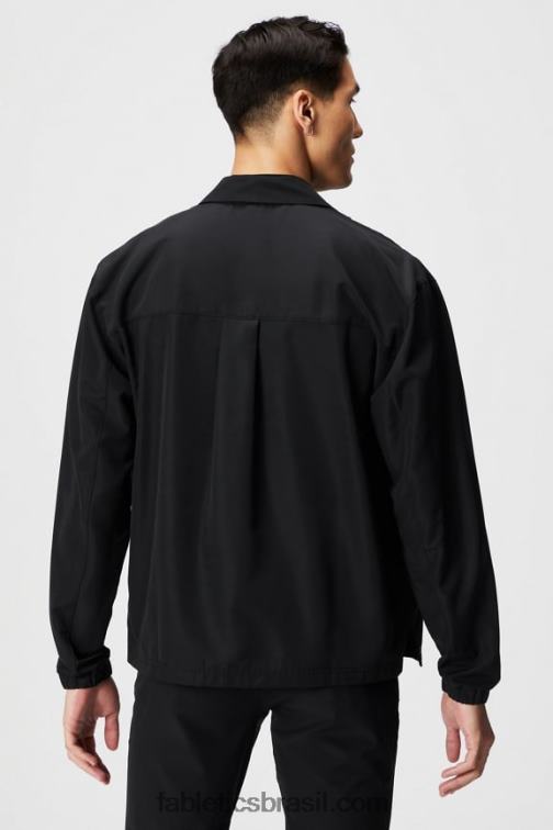 Fabletics preto 420HR3634 a jaqueta do posto avançado homens