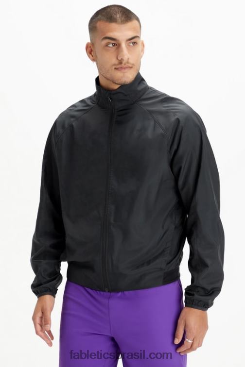 Fabletics preto 420HR3642 a jaqueta do intervalo homens