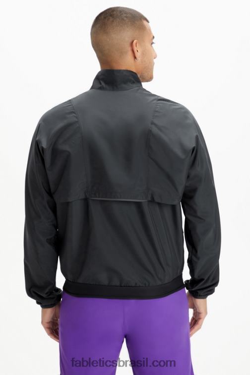 Fabletics preto 420HR3642 a jaqueta do intervalo homens
