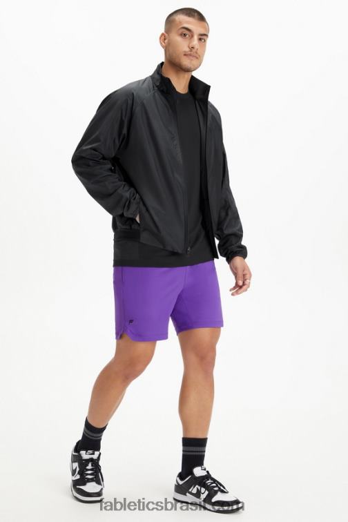 Fabletics preto 420HR3642 a jaqueta do intervalo homens
