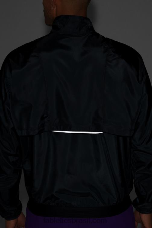 Fabletics preto 420HR3642 a jaqueta do intervalo homens