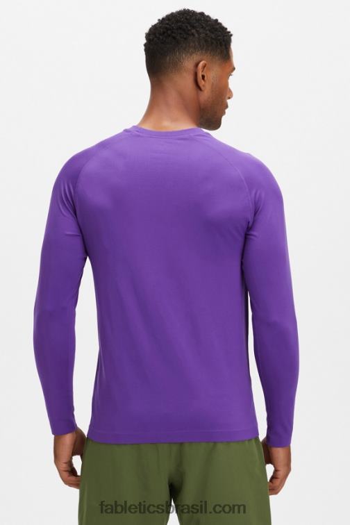 Fabletics abstrato violeta profundo f 420HR3567 the training day camiseta manga longa homens