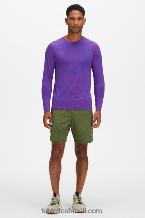 Fabletics abstrato violeta profundo f 420HR3567 the training day camiseta manga longa homens