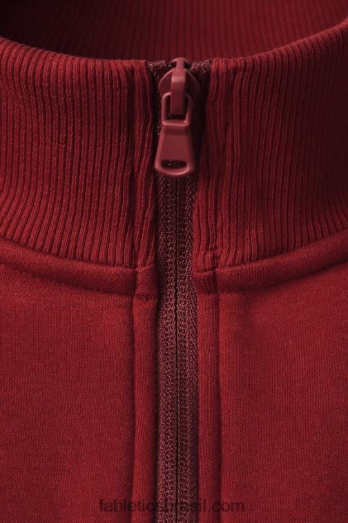 Fabletics adrenalina vermelha 420HR3603 o go-to 1/4 zip 186 homens
