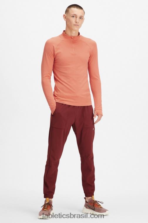 Fabletics argila de arenito 420HR3601 o dia de treino 1/4 zip homens