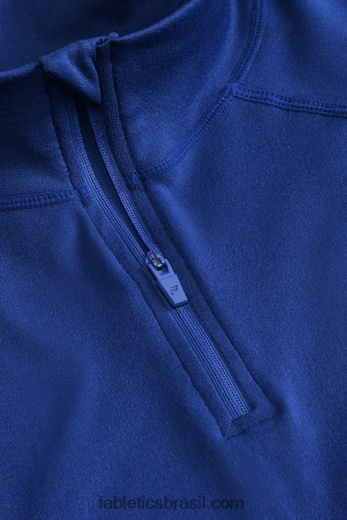 Fabletics azul francês 420HR3592 o dia de treino 1/4 zip homens