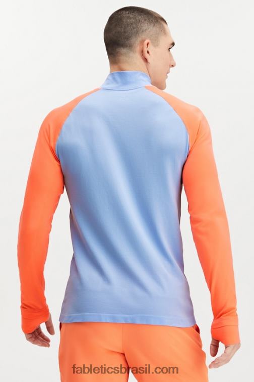 Fabletics bloco azul de vapor 420HR3599 o dia de treino 1/4 zip homens