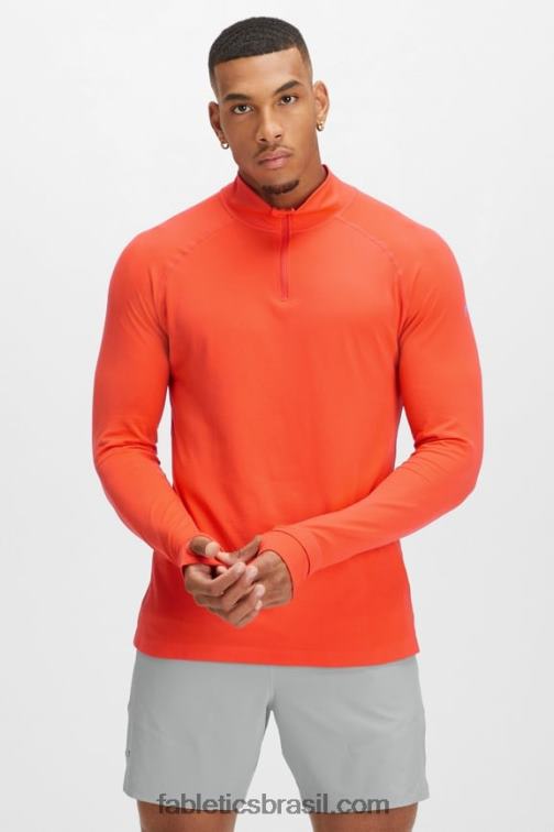 Fabletics chama brilhante 420HR3596 o dia de treino 1/4 zip homens