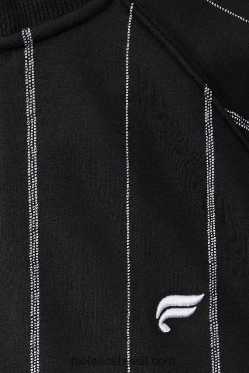 Fabletics faixa de textura preta 420HR3613 o go-to 1/4 zip 188 homens