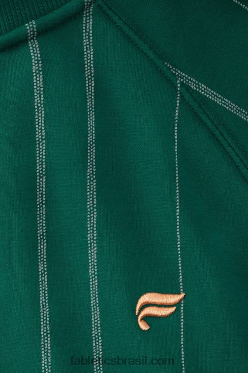 Fabletics faixa de textura verde fairway 420HR3604 o go-to 1/4 zip 186 homens
