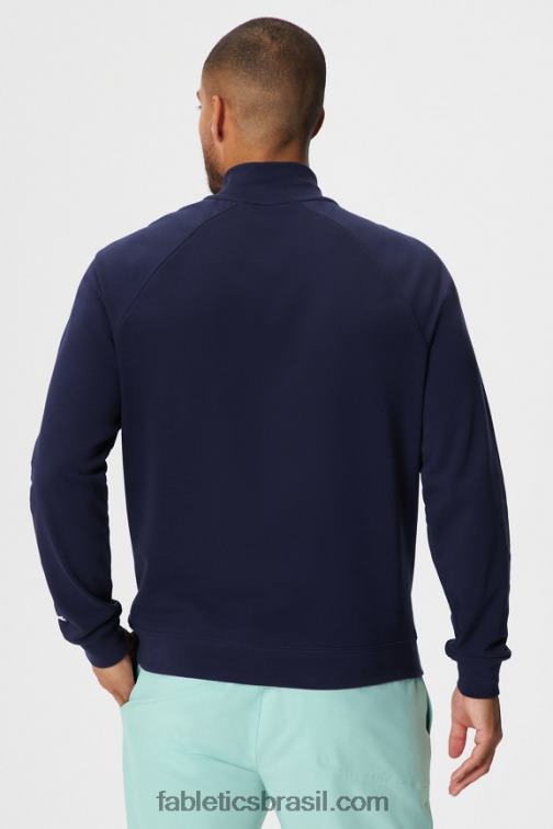Fabletics marinha profunda 420HR3575 o leve go-to 1/4 zip homens