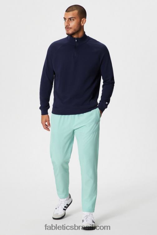 Fabletics marinha profunda 420HR3575 o leve go-to 1/4 zip homens