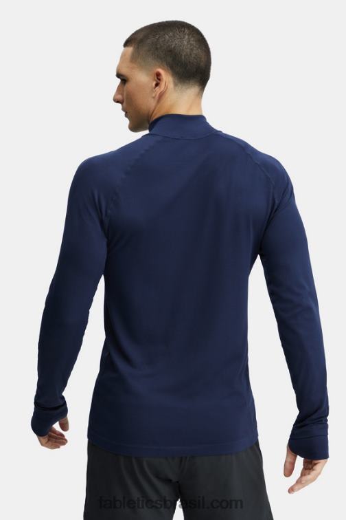 Fabletics marinho clássico 420HR3597 o dia de treino 1/4 zip homens