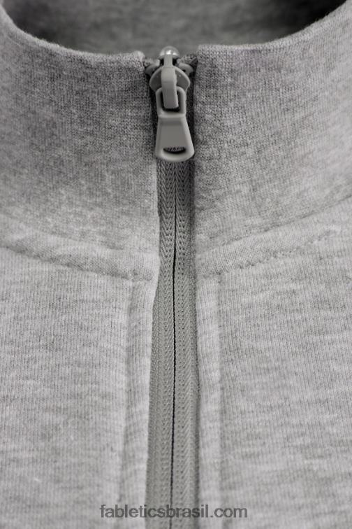 Fabletics meio cinza htr 420HR3578 o leve go-to 1/4 zip homens