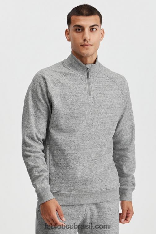Fabletics meio cinza htr 420HR3614 o go-to 1/4 zip 188 homens