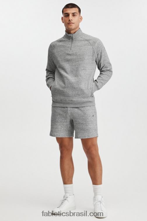 Fabletics meio cinza htr 420HR3614 o go-to 1/4 zip 188 homens