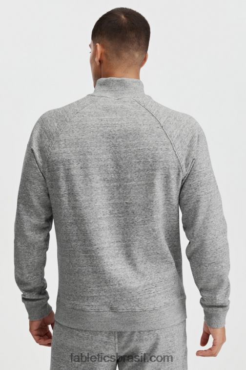 Fabletics meio cinza htr 420HR3614 o go-to 1/4 zip 188 homens