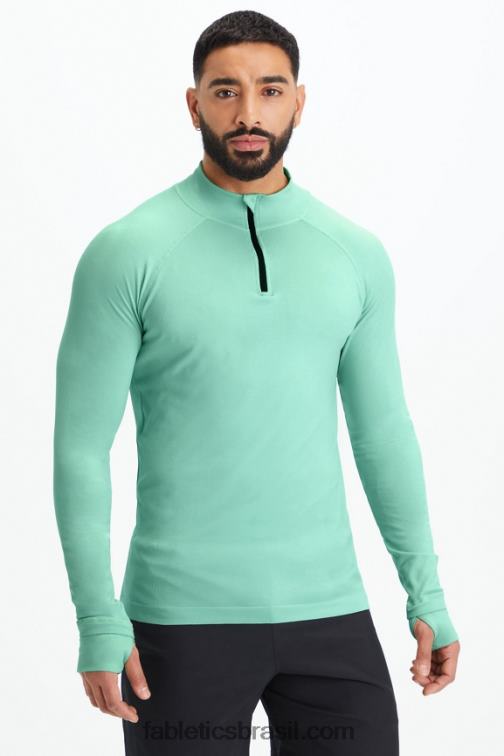 Fabletics menta fresca 420HR3598 o dia de treino 1/4 zip homens