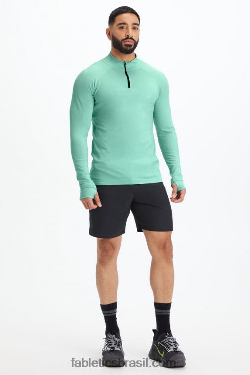 Fabletics menta fresca 420HR3598 o dia de treino 1/4 zip homens