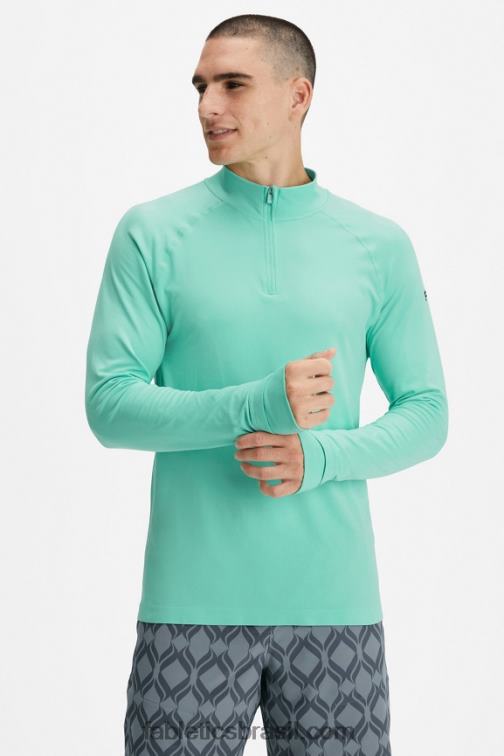 Fabletics névoa de menta 420HR3593 o dia de treino 1/4 zip homens