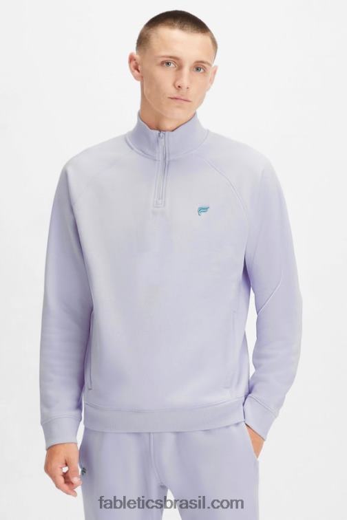 Fabletics névoa lilás 420HR3618 o go-to 1/4 zip 189 homens